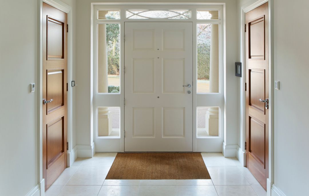 puerta de entrada de una vivienda