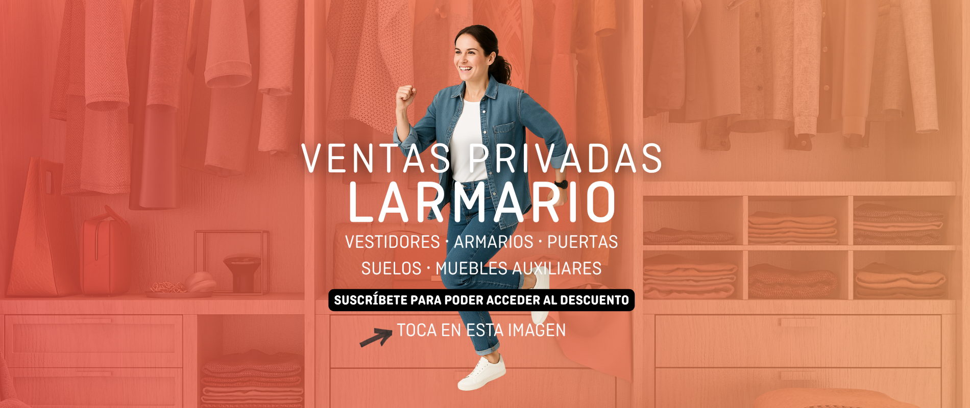 Banner de ventas privadas de Larmario 2025
