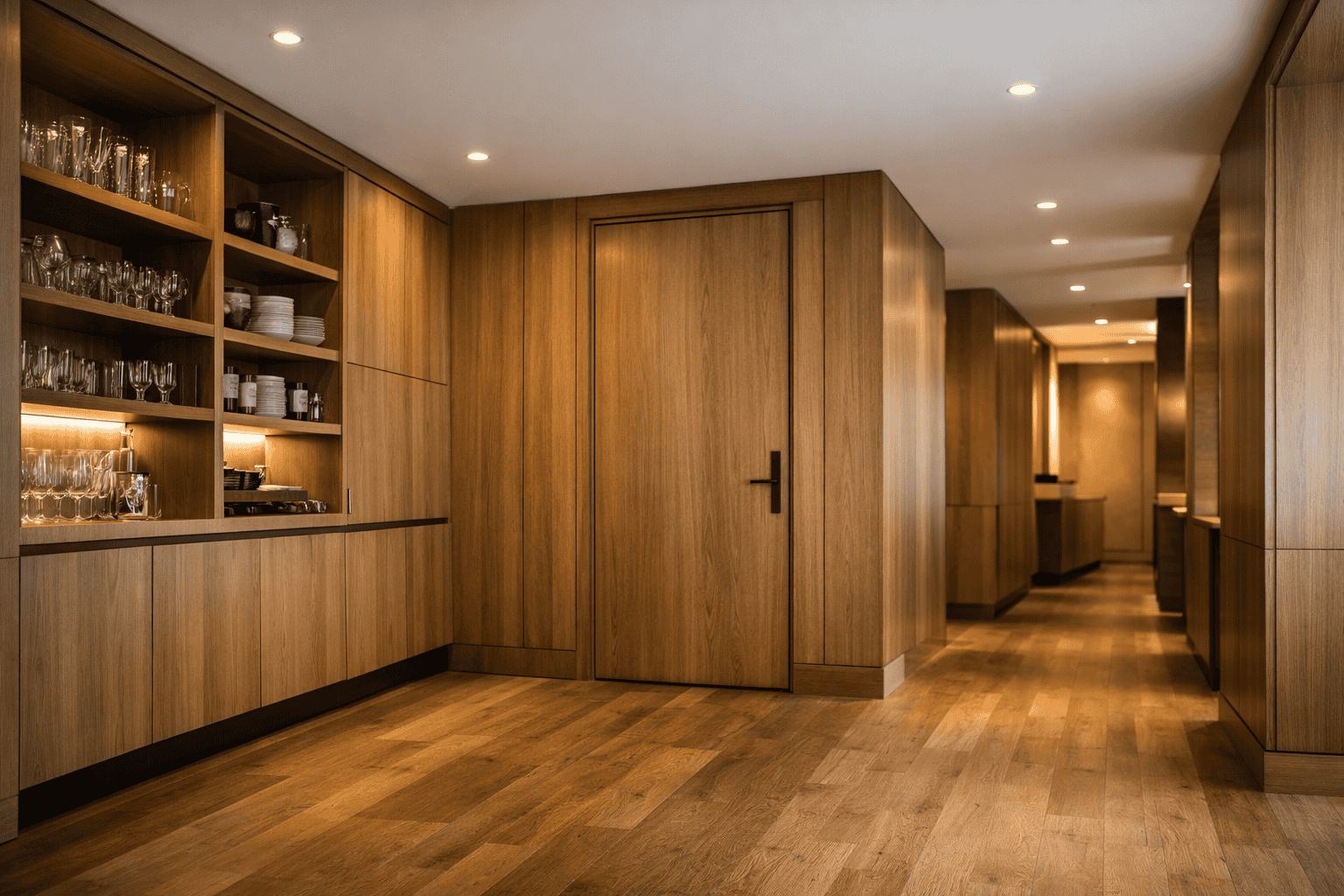 proveedores de mobiliario para restaurantes Armario para copas y platos fabricado para restaurante