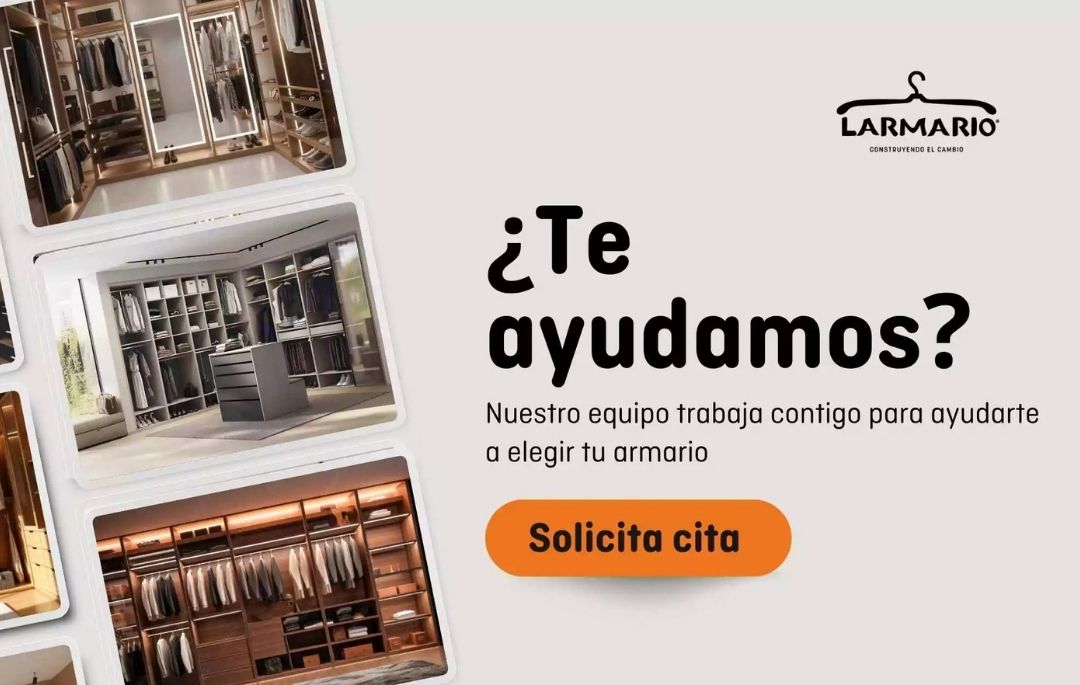 Solicita cita para diseñar tu armario con Larmario Asesoramiento para elegir un armario a medida con Larmario